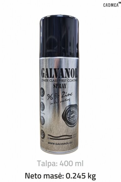 Šalto cinkavimo mišinys «GALVANOL», aerozolis 400 ml